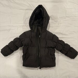 Appaman Boys Grey Hooded Puffer Jacket - 2T